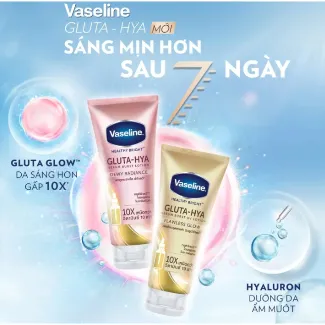 Vaseline Gluta-Hya Serum Burst PDRN Dewy Radiance: Cặp Ngày – Đêm Thấm Nhanh Cho Người Ngại Bết