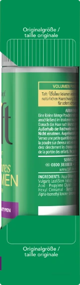 Bột giữ nếp làm phồng tóc Schwarzkopf Taft Volumen Powder ảnh 7