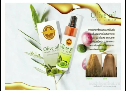 Serum dưỡng tóc hư tổn ngăn rụng tóc Olive Oil Hair Serum Thái Lan ảnh 5