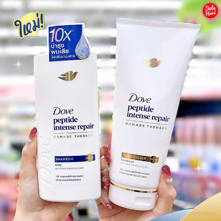 Dầu gội Dove IPeptide Intense Repair Shampoo phục hồi tóc ảnh 2