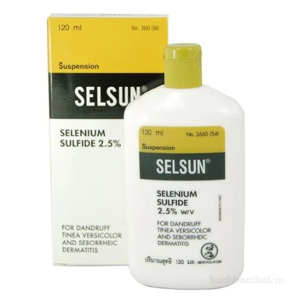 Dầu gội trị gàu, nấm, lang ben Selsun Selenium Sulfide 2.5% ảnh 1