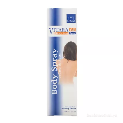 Chai xịt trị mụn lưng VITARA SE Body Acne Spray ảnh 8