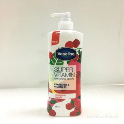 Sữa dưỡng thể trắng da Vaseline Super Vitamin Whitening Serum ảnh 2