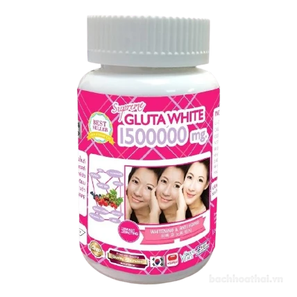 Supreme Gluta White 1500000 mg viên uống trắng da chống lão hóa ảnh 1