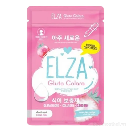 Viên uống trắng da mờ thâm nám tự nhiên Elza Gluta Corala Glutathione Collagen ảnh 1