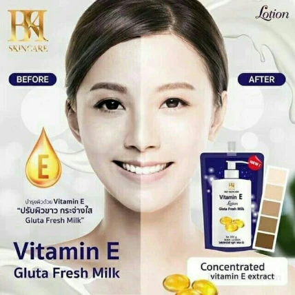 Sữa dưỡng thể Vitamin E Lotion Gluta Fresh Milk Thái Lan ảnh 2