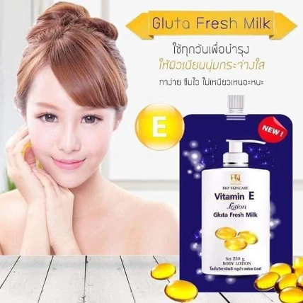 Sữa dưỡng thể Vitamin E Lotion Gluta Fresh Milk Thái Lan ảnh 4