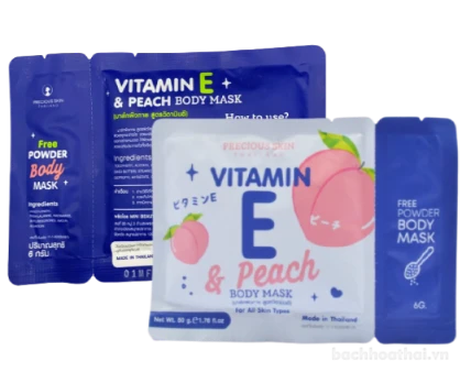 Ủ trắng toàn thân Vitamin E & Peach Body Mask Thái Lan ảnh 1