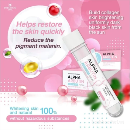 Ống Serum kích trắng da Alpha Arbutin Collagen Super Brightening Body Thái Lan ảnh 2