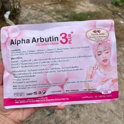Gói ủ trắng toàn thân Alpha Arbutin Collagen Cream 3 Plus+ Thái Lan ảnh 7