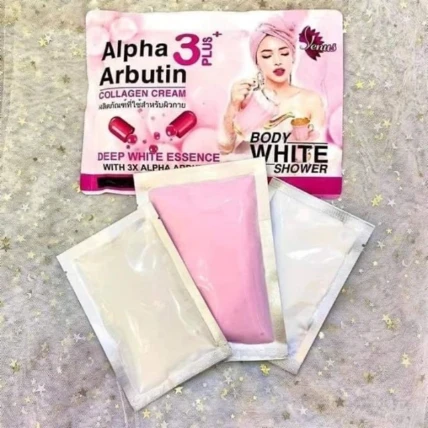 Gói ủ trắng toàn thân Alpha Arbutin Collagen Cream 3 Plus+ Thái Lan ảnh 8