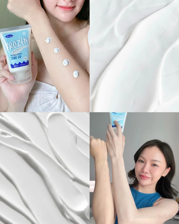 Kem makeup nâng tone body Frozen Perfect Cover Tone Up Body Cream 120g ảnh 11
