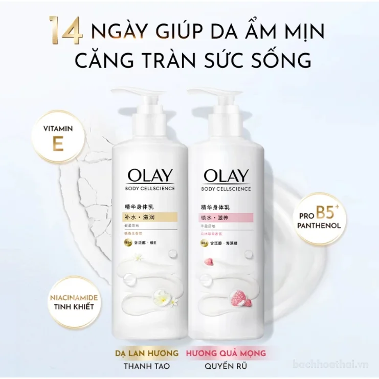 Sữa dưỡng thể Olay Body Cellsicence dưỡng sáng cấp ẩm 260g - Bản Trung ảnh 8