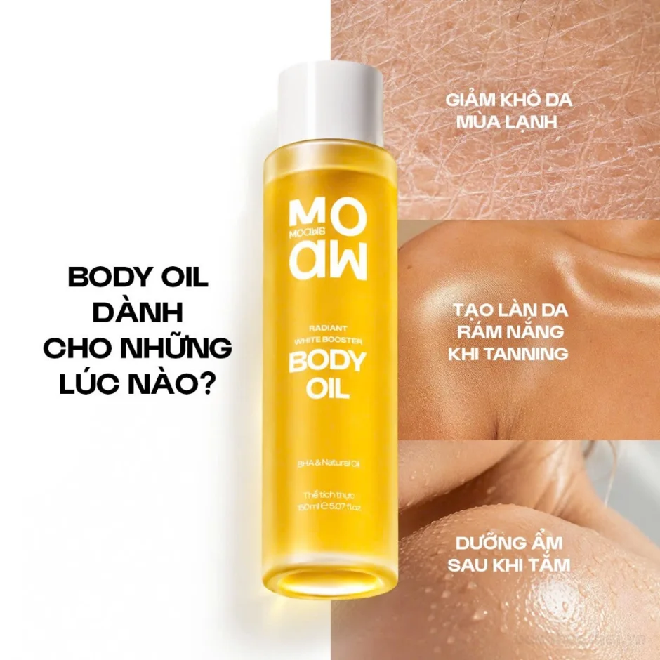 Dầu dưỡng da Body Oil MOAW MOAWS 150ml ảnh 6