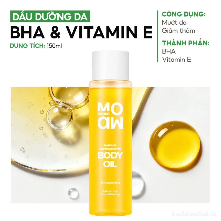 Dầu dưỡng da Body Oil MOAW MOAWS 150ml ảnh 12
