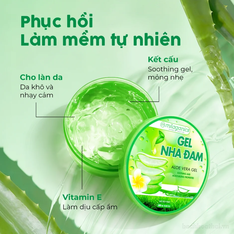 Gel nha đam MILAGANICS Stella Kinetics – dưỡng ẩm, làm dịu ảnh 3
