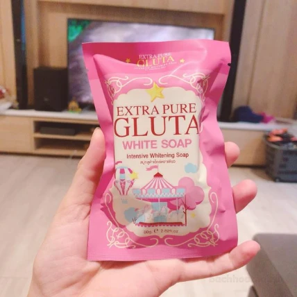 Xà phòng tắm trắng nguyên chất Extra Pure Gluta White Thái Lan ảnh 8