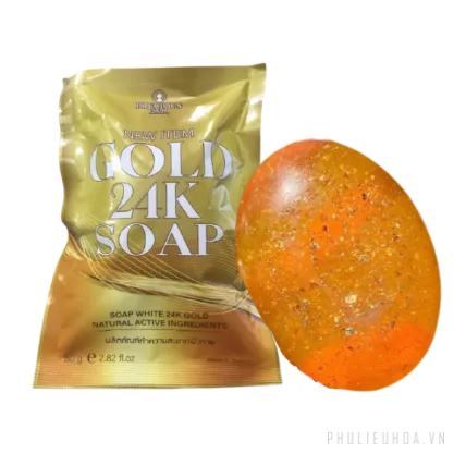 Xà phòng trắng da vàng Precious Skin Gold 24K Soap Thái Lan ảnh 1