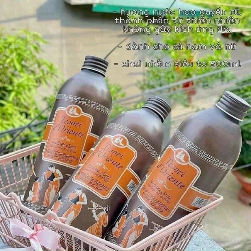 Sữa tắm Tesori D'Oriente Ayurveda hương hước hoa Ý 500ml ảnh 6
