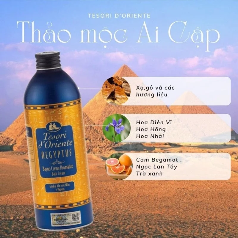 Sữa tắm Tesori D'Oriente Ayurveda hương hước hoa Ý 500ml ảnh 10