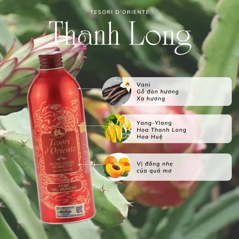 Sữa tắm Tesori D'Oriente Ayurveda hương hước hoa Ý 500ml ảnh 16