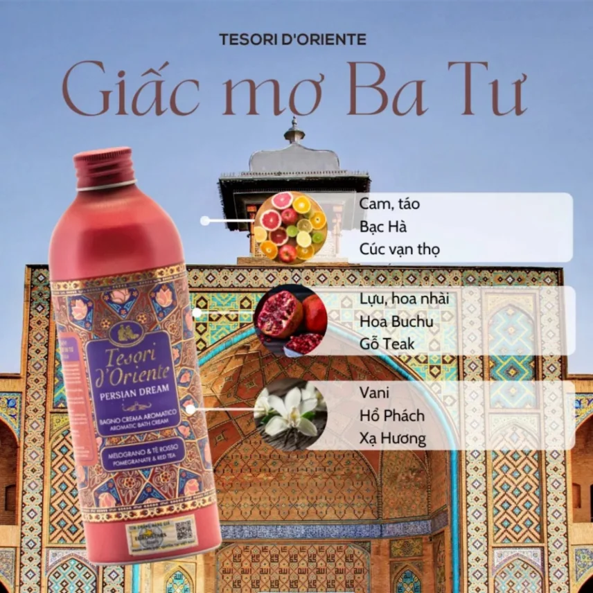 Sữa tắm Tesori D'Oriente Ayurveda hương hước hoa Ý 500ml ảnh 22