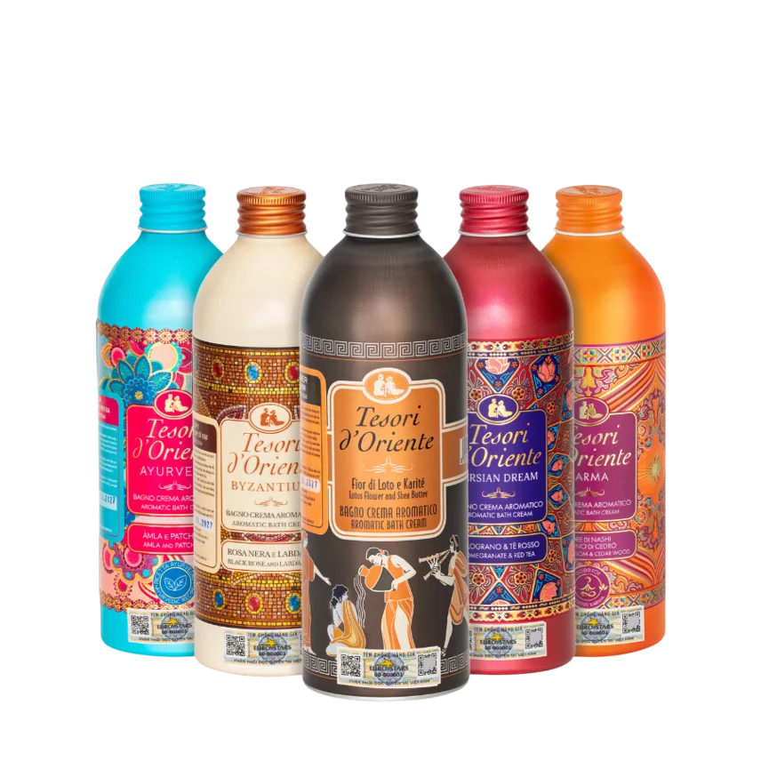 Sữa tắm Tesori D'Oriente Ayurveda hương hước hoa Ý 500ml ảnh 1
