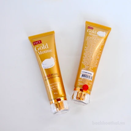 Sữa rửa mặt từ vàng và bột ngọc trai Facy Gold Mousse Thái Lan ảnh 10
