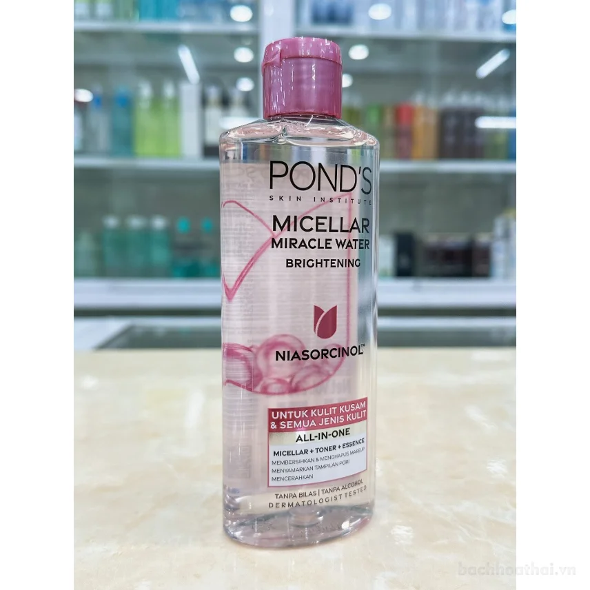Nước tẩy trang dưỡng sáng Pond's  Micellar Miracle Warter 235ml ảnh 4