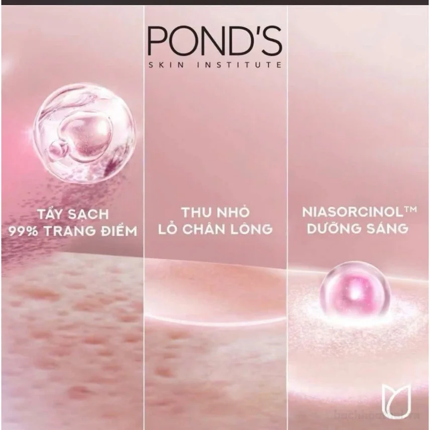 Nước tẩy trang dưỡng sáng Pond's  Micellar Miracle Warter 235ml ảnh 10