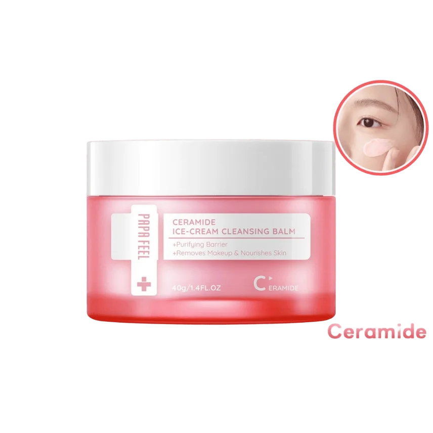 Kem tẩy trang Papa Feel Ceramide Ice Cream Cleansing Balm 40gr ảnh 1