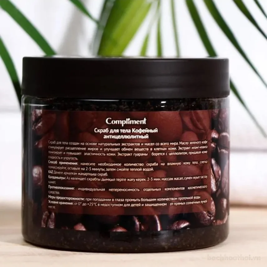 Tẩy tế bào chết Body hạt cà phê Compliment Coffee Body Scrub 400ml ảnh 5