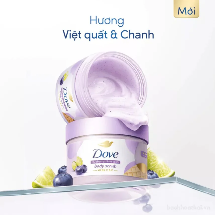 Tẩy tế bào chết dưỡng ẩm Dove body scrub 280gr ảnh 3