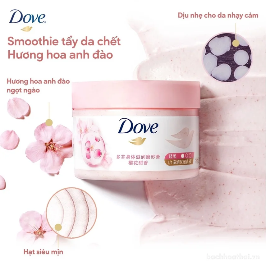 Tẩy tế bào chết dưỡng ẩm Dove body scrub 280gr ảnh 11