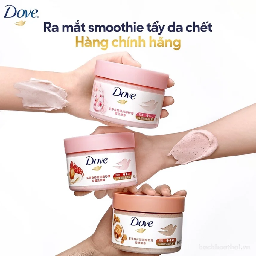 Tẩy tế bào chết dưỡng ẩm Dove body scrub 280gr ảnh 6