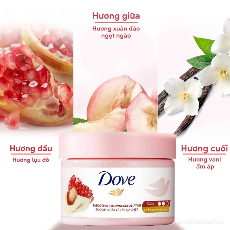 Tẩy tế bào chết dưỡng ẩm Dove body scrub 280gr ảnh 9