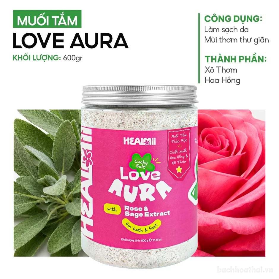 Muối tắm tẩy da chết thảo mộc tự nhiên HEALMII Scrub ảnh 7