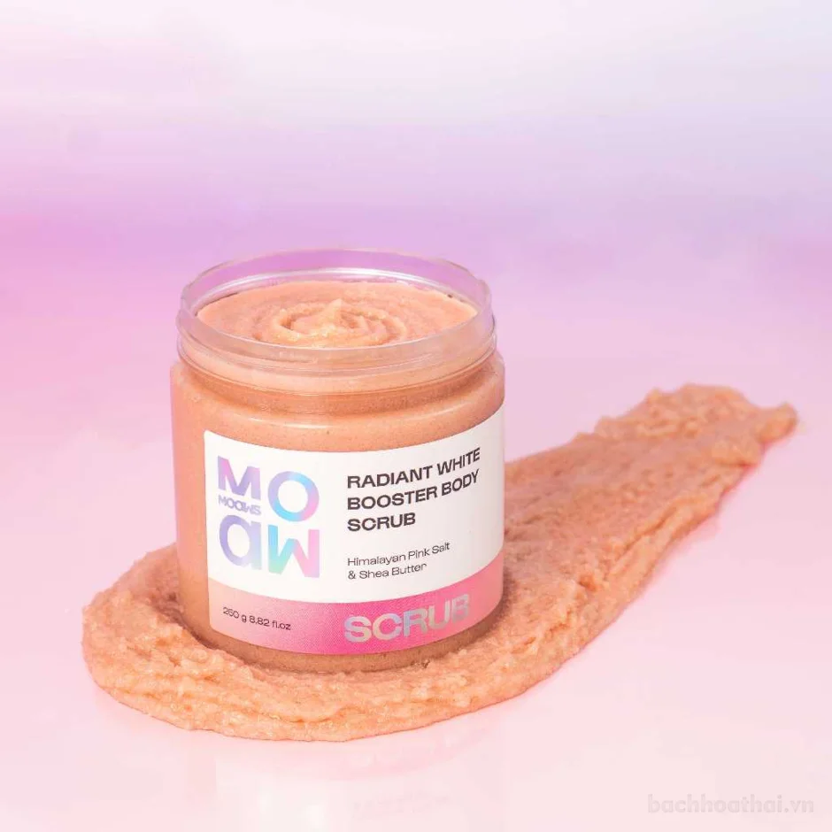 Muối hồng tẩy tế bào chết Body Scrub MOAW MOAWS 250gr ảnh 3