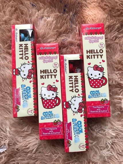 Kem đánh răng trẻ em Hello Kitty Cool Fresh Thái Lan ảnh 3