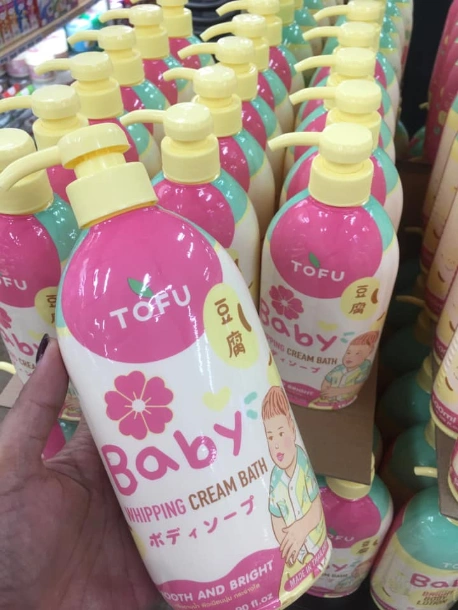Kem tắm hữu cơ Tofu Baby Whipping Cream Bath Thái Lan ảnh 9