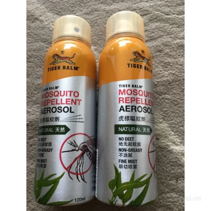 Bình xịt chống muỗi Tiger Balm Mosquito Repellent Aerosol Thái Lan ảnh 8