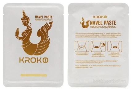 Túi dán nóng giảm mỡ Kroko Navel Paste Detox ảnh 7
