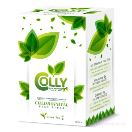 Trà xanh giảm cân Colly Chlorophyll Plus Fiber Thái Lan ảnh 15