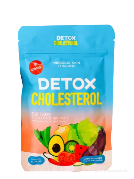 Viên khử mỡ giảm cân giấm táo Detox Cholesterol Thái Lan ảnh 1
