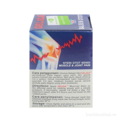 Dầu cù là lửa Geliga Muscular Balm Balsem Otot ảnh 3