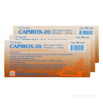 Thuốc trị đau xương khớp gout Capirox-20 Thái Lan ảnh 1