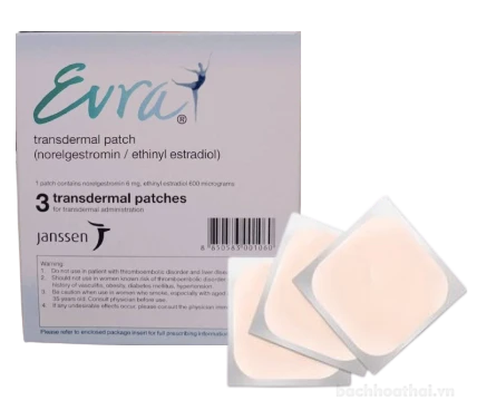 Miếng dán tránh thai Evra Transdermal Patch Thái Lan ảnh 1