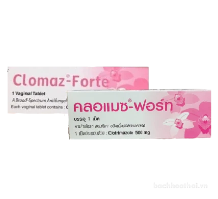 Viên đặt trị viêm nhiễm phụ khoa Clomaz-Forte Thái Lan ảnh 1