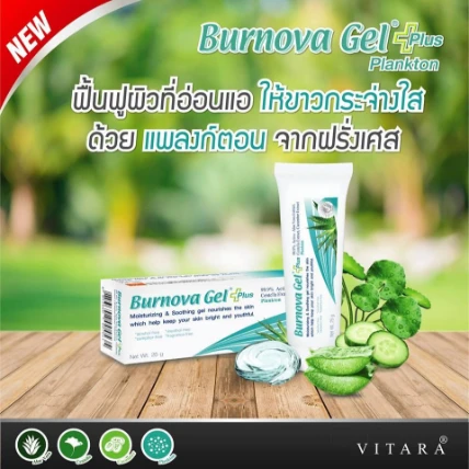 Gel trị bỏng, tái tạo da từ nha đam Burnova Gel Plus Thái Lan ảnh 6