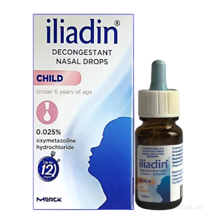 Thuốc nhỏ mũi Iliadin Child Decongestant Nasal Drops ThaiLan ảnh 1